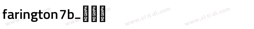 farington 7b字体转换